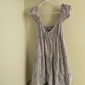 Hollister Lavender Eyelet Dress